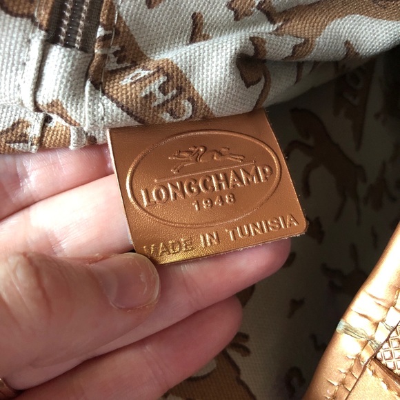 Longchamp bronze Derby metallic hobo bag - Picture 8 of 8